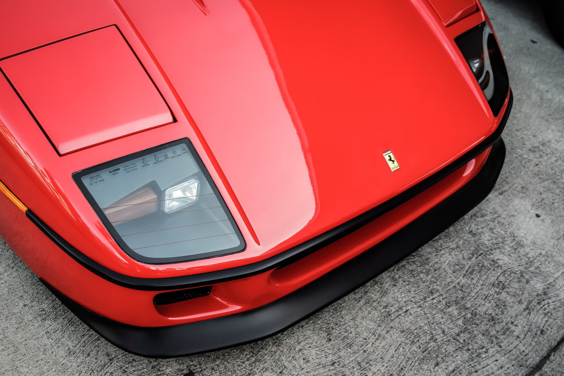 Ferrari hood